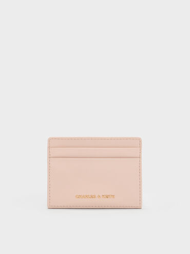 Halsey Ruched Card Holder, Soft Pink, hi-res