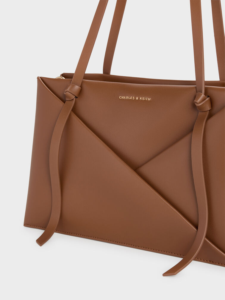 Midori Geometric Tote Bag, Chocolate, hi-res