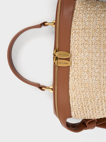 T&uacute;i x&aacute;ch h&igrave;nh thang Aurelie Raffia Knotted, Nhiều m&agrave;u, hi-res