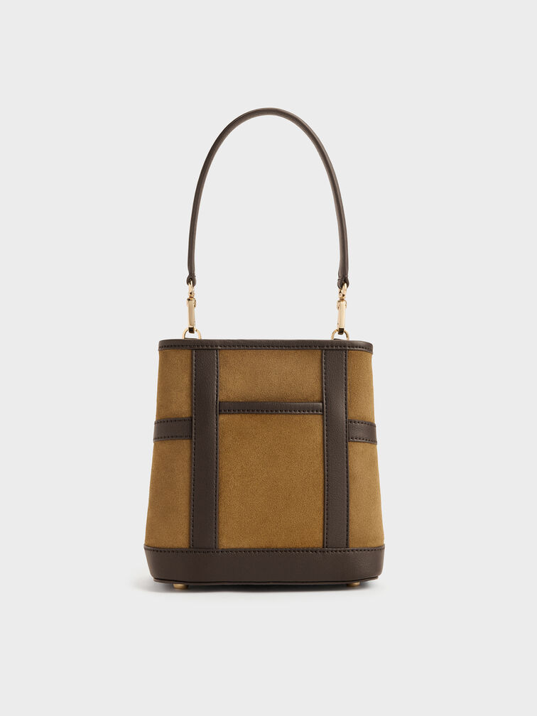 Scottie Two-Tone Bucket Bag, Sahara Sand, hi-res