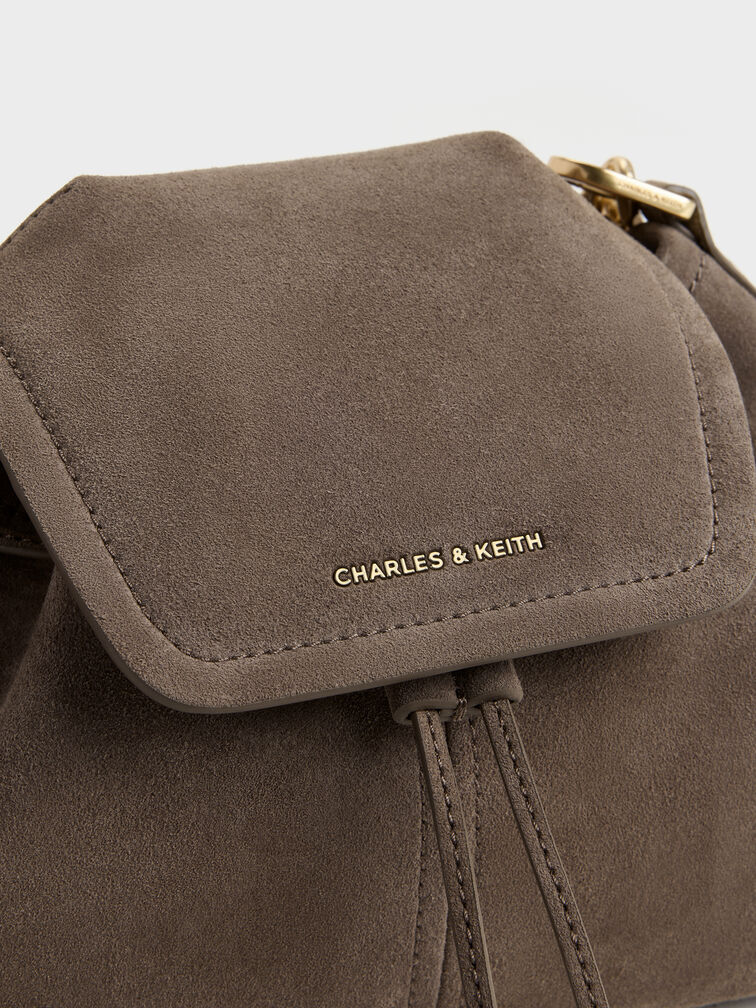 Noane Side-Pocket Bucket Bag, Stone Grey, hi-res