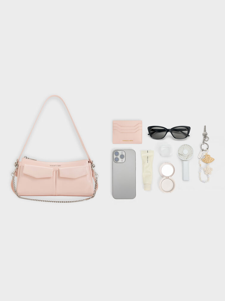 T&uacute;i đeo vai h&igrave;nh thang Rachel, Soft Pink, hi-res