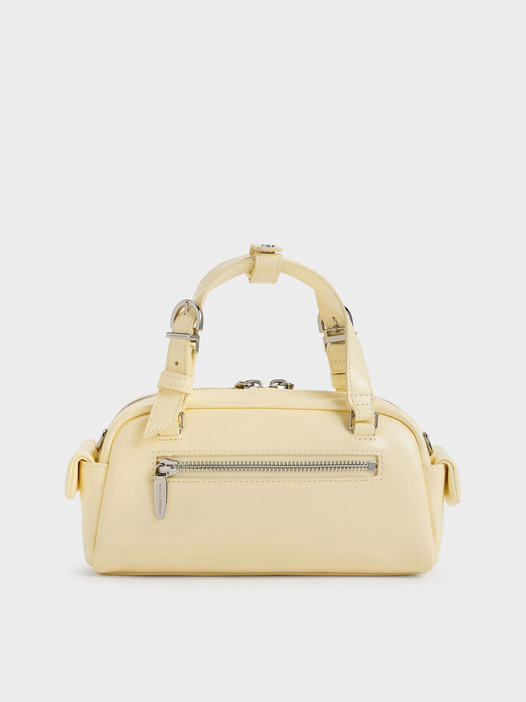 Rachel Multi-Pocket Bowling Bag, Butter Yellow, hi-res