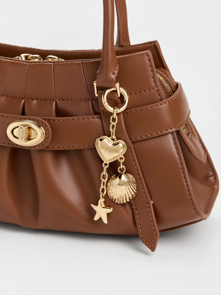 T&uacute;i đeo ch&eacute;o Isolde Belted Ruched, Chocolate, hi-res