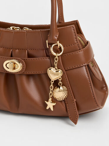T&uacute;i đeo ch&eacute;o Isolde Belted Ruched, Chocolate, hi-res