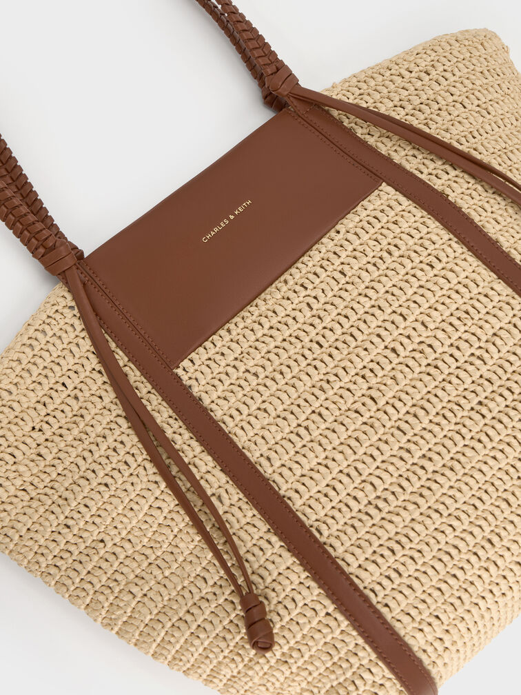 T&uacute;i tote Shalia Raffia, Natural Raffia, hi-res