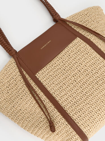 T&uacute;i tote Shalia Raffia, Natural Raffia, hi-res