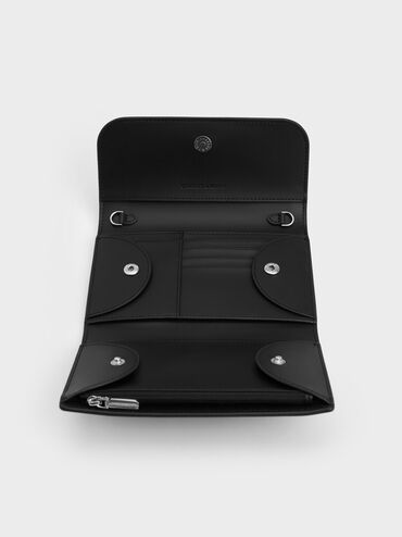 V&iacute; d&agrave;i nắp gập Magnetic Front Flap, Noir, hi-res