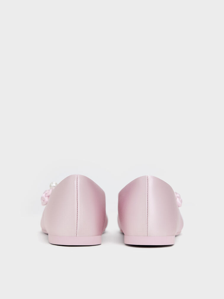 Gi&agrave;y b&uacute;p b&ecirc; b&eacute; g&aacute;i Orinda Knot-Pearl, Hồng nhạt, hi-res