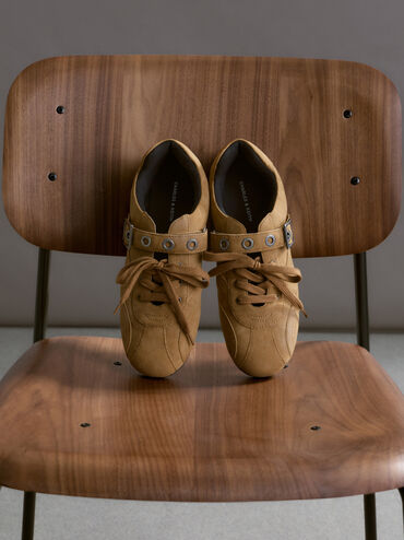 Jollie Grommet Mary Jane Sneakers, Sand, hi-res