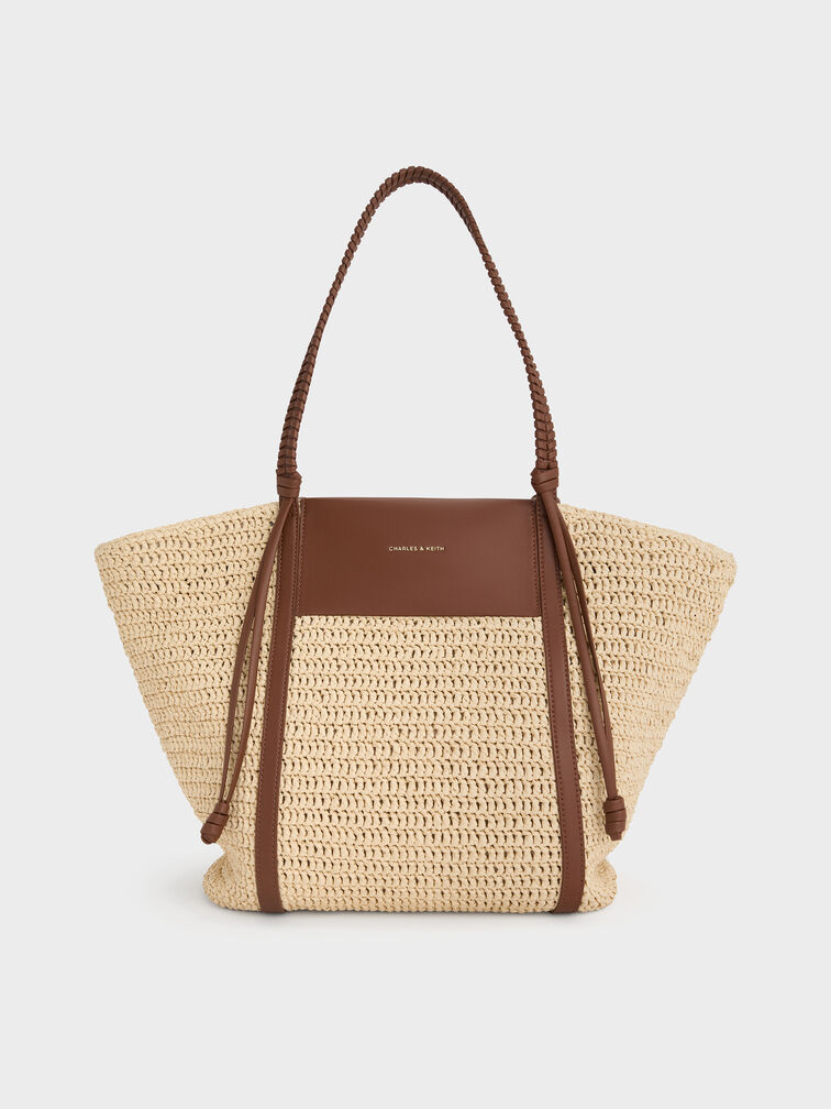 T&uacute;i tote Shalia Raffia, Natural Raffia, hi-res