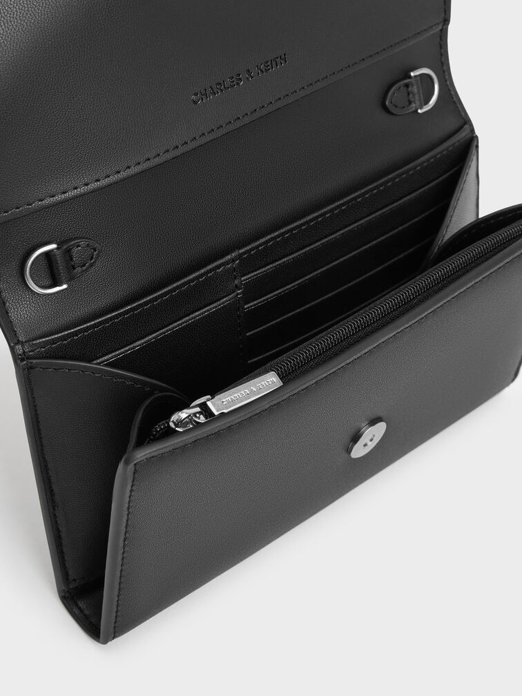 V&iacute; d&agrave;i nắp gập Magnetic Front Flap, Noir, hi-res
