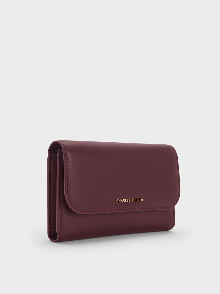 Ví dài nắp gập Octavia Front Flap, Wineberry Red, hi-res