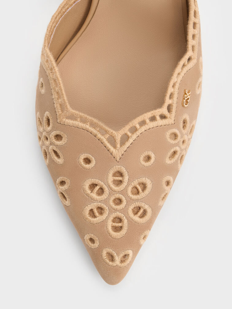 Gi&agrave;y cao g&oacute;t mũi nhọn Leather, Be, hi-res
