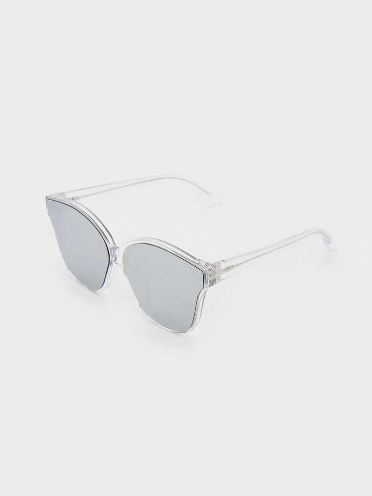 K&iacute;nh m&aacute;t gọng c&aacute;nh bướm Recycled Acetate Classic, Clear, hi-res