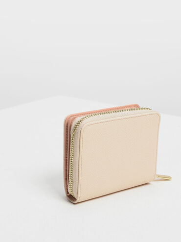 Classic Zip Mini Wallet, Light Pink, hi-res