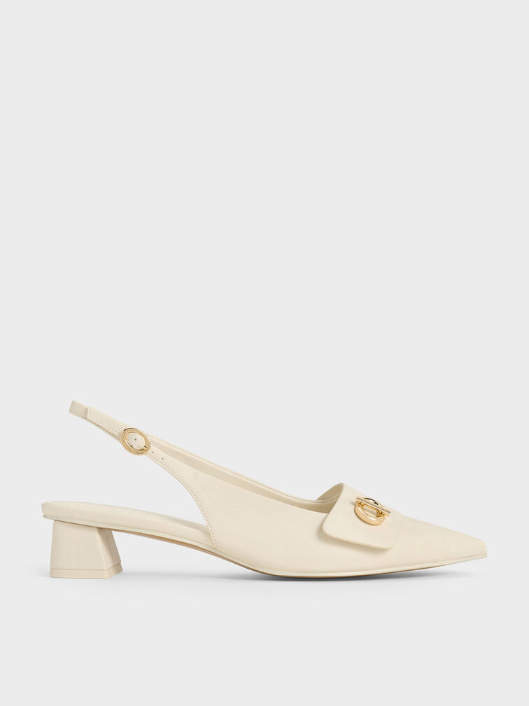 Marley Slingback Pumps, Chalk, hi-res