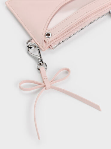 V&iacute; đựng thẻ Hazel Bow Panelled, Soft Pink, hi-res