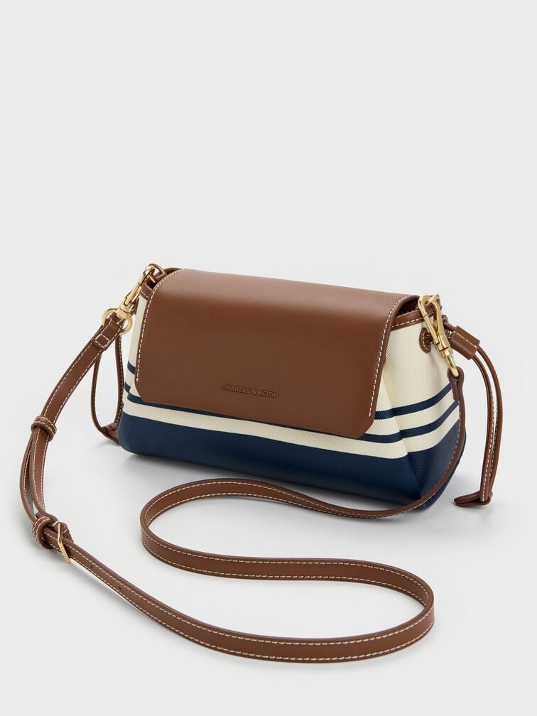 T&uacute;i x&aacute;ch Hanya Canvas Striped, Nhiều m&agrave;u, hi-res