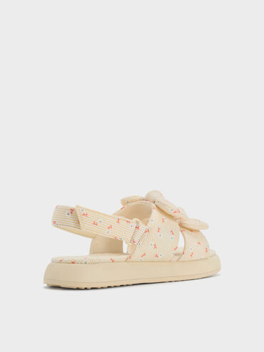 Gi&agrave;y sandals b&eacute; g&aacute;i Floral Bow, V&agrave;ng, hi-res