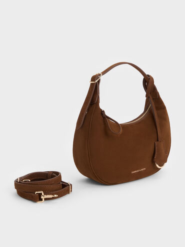 T&uacute;i x&aacute;ch h&igrave;nh b&aacute;n nguyệt Vega, Pecan Brown, hi-res
