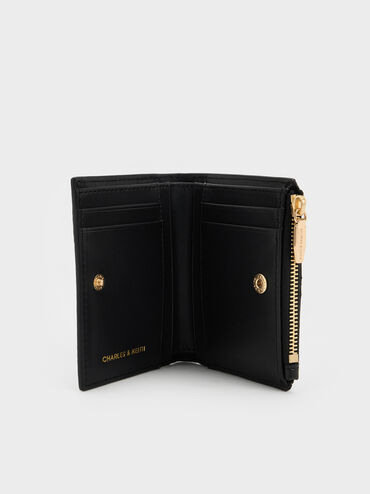 V&iacute; ngắn Duo Quilted đen, Đen, hi-res