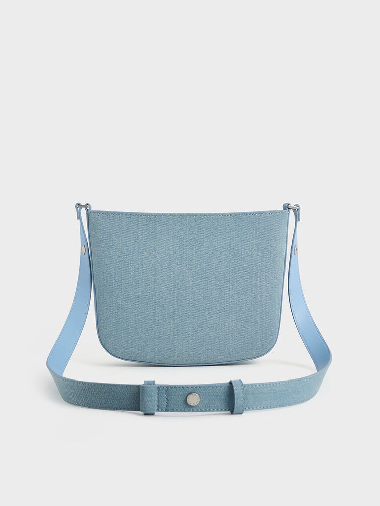 T&uacute;i đeo vai chữ nhật Irie Denim, Xanh denim, hi-res