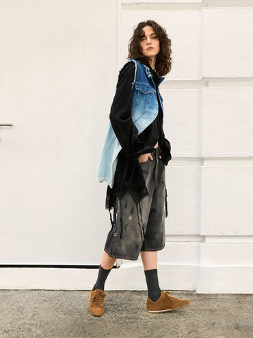 Giày sneakers cổ thấp Jace Leather, Nâu, hi-res