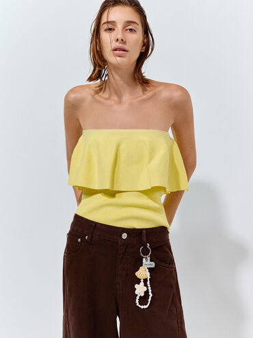 Crochet Seashell-Starfish Beaded Charm, Multi, hi-res