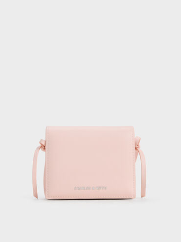V&iacute; ngắn d&aacute;ng gập Hazel Bow, Soft Pink, hi-res