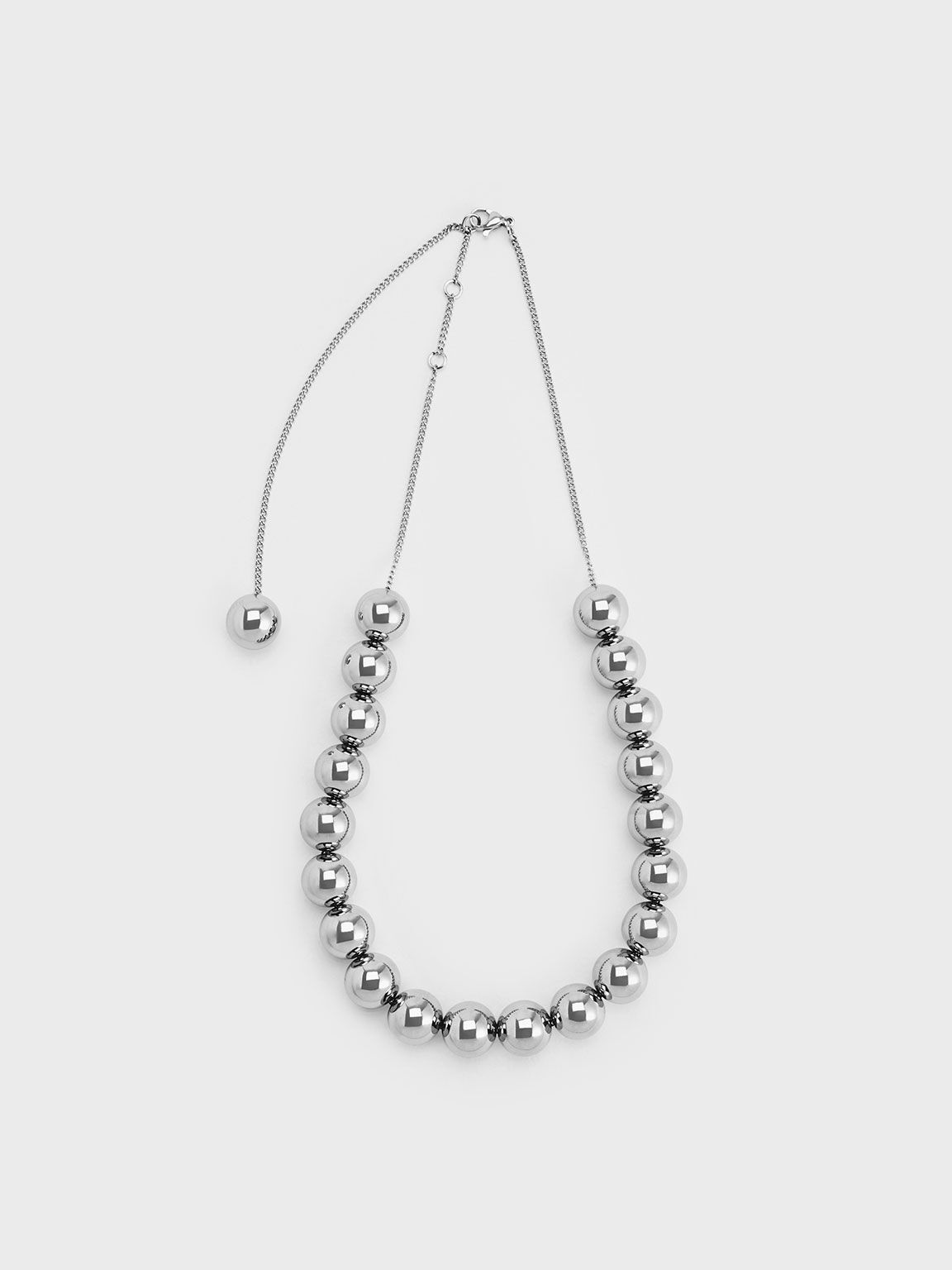 Discover more than 167 bead necklace silver super hot