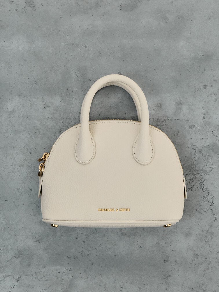 Beryl Bowling Bag, Cream, hi-res