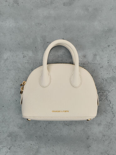 Beryl Bowling Bag, Cream, hi-res
