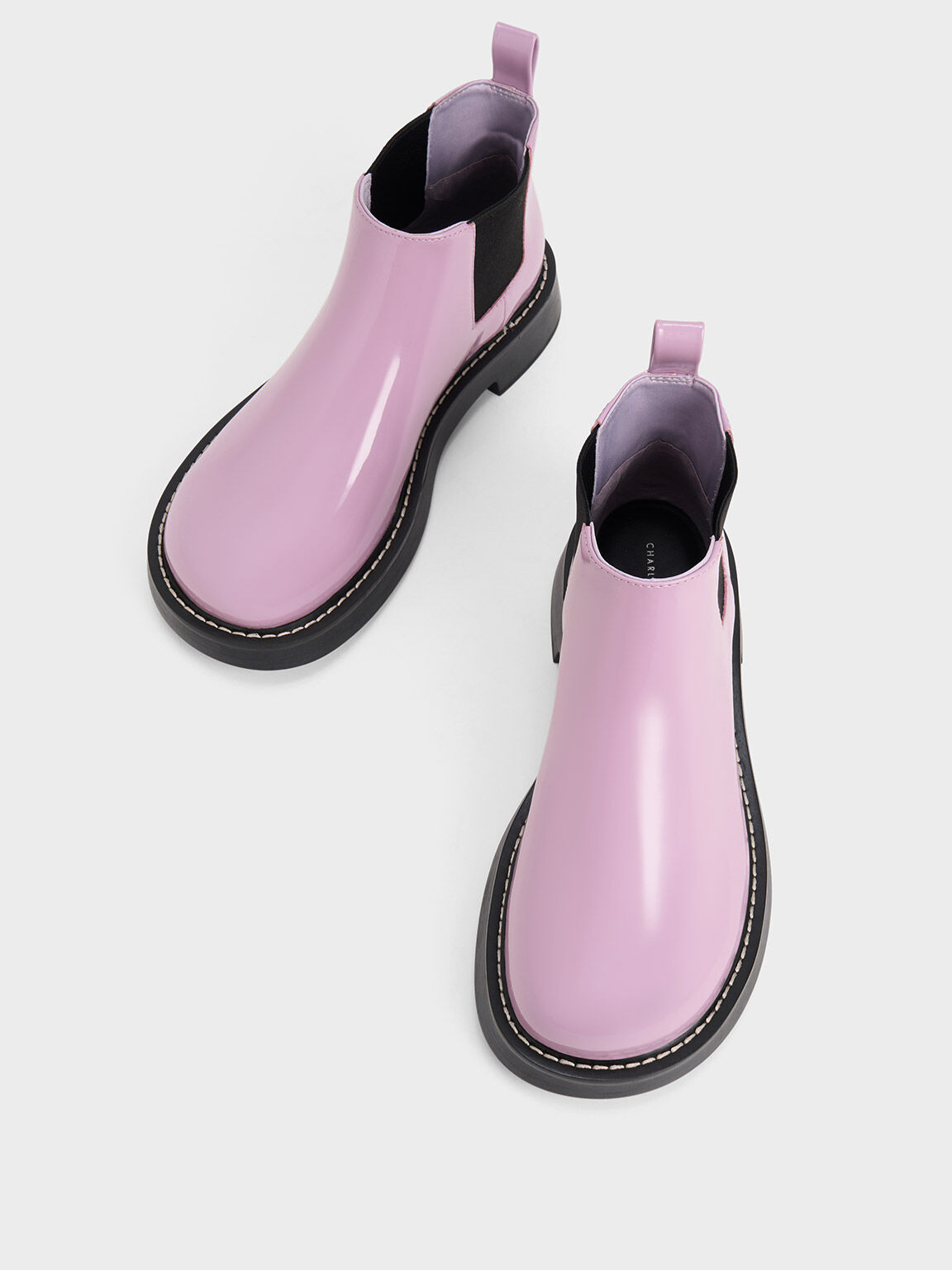 Giày chelsea boots Penelope Pull-Tab, Xám hoa lilac, hi-res
