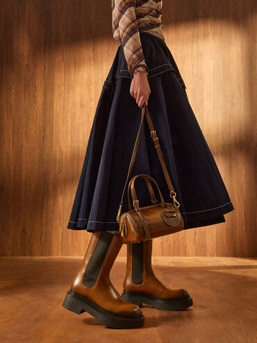 T&uacute;i x&aacute;ch h&igrave;nh chữ nhật Enola, N&acirc;u &aacute;nh hung, hi-res