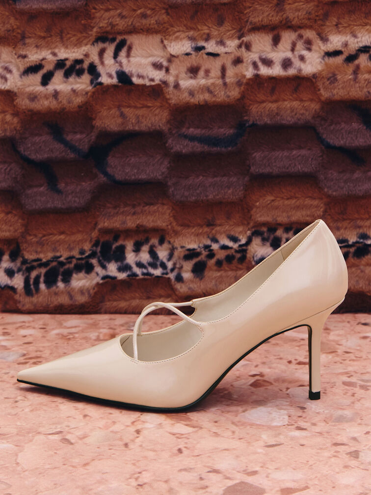 Gi&agrave;y cao g&oacute;t b&iacute;t mũi Patent, Nude, hi-res