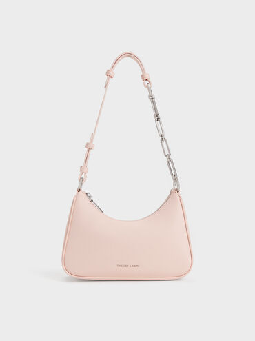 T&uacute;i đeo vai h&igrave;nh thang Lane Chain, Soft Pink, hi-res