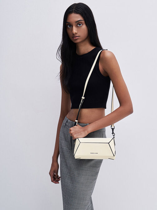 Túi đeo vai Nasrin Nasrin Geometric Chain-Handle, Nhiều màu, hi-res
