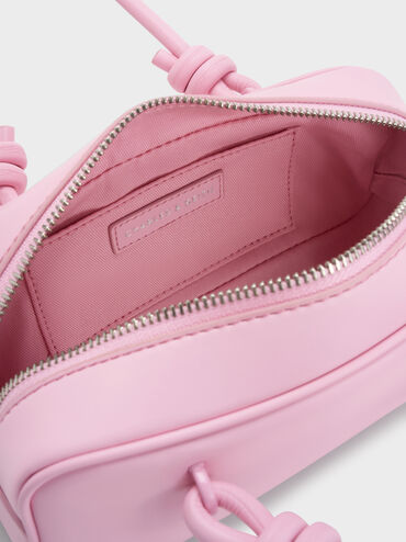 T&uacute;i x&aacute;ch Sammie Knotted-Handle, Bubble Gum Pink, hi-res