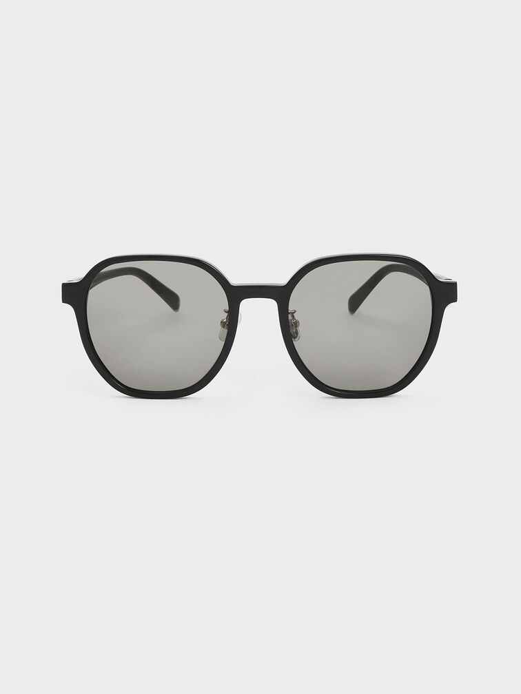 K&iacute;nh m&aacute;t gọng vu&ocirc;ng Square Recycled Acetate, Đen, hi-res