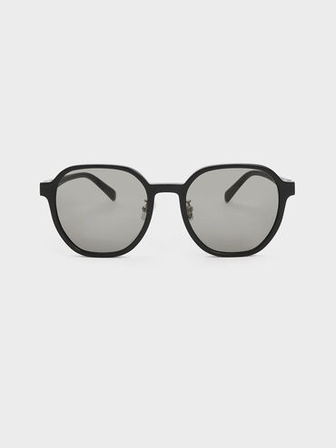 K&iacute;nh m&aacute;t gọng vu&ocirc;ng Square Recycled Acetate, Đen, hi-res
