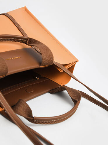 Shalia Tote Bag, Pumpkin, hi-res