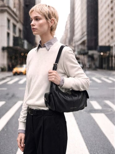 T&uacute;i đeo ch&eacute;o Bessie Side-Pocket, Noir, hi-res