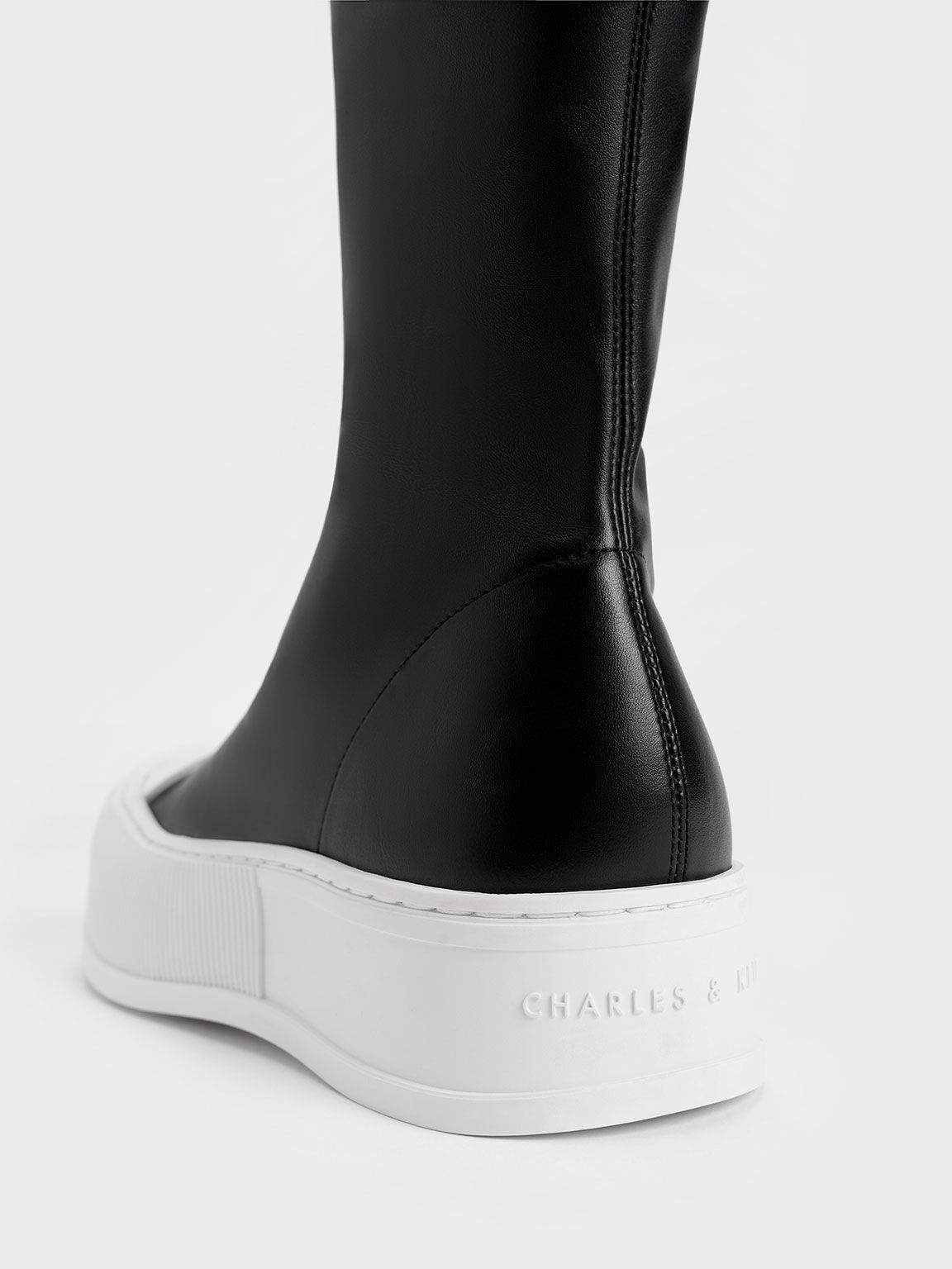Black Harrianna Thigh-High Boots - CHARLES & KEITH VN