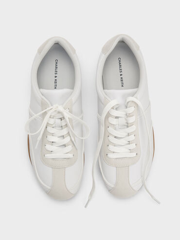 Louise Two-Tone Sneakers, White, hi-res
