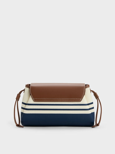 T&uacute;i x&aacute;ch Hanya Canvas Striped, Nhiều m&agrave;u, hi-res