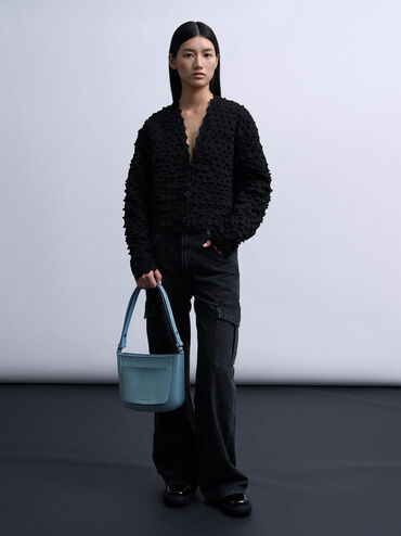 T&uacute;i đeo vai chữ nhật Irie Denim, Xanh denim, hi-res