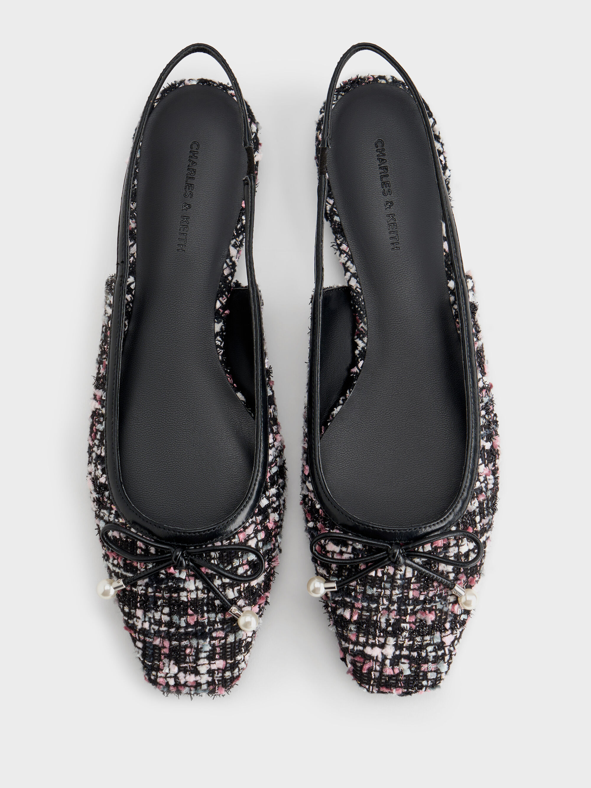 靴 herlipto Tweed Slingback Flats herlipto Tweed Slingback Flats