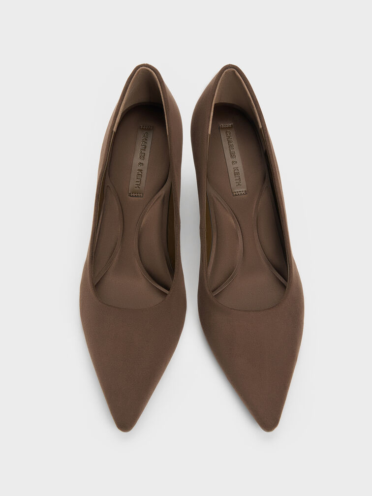 Gi&agrave;y cao g&oacute;t mũi nhọn Emmy, Dark Brown Textured, hi-res