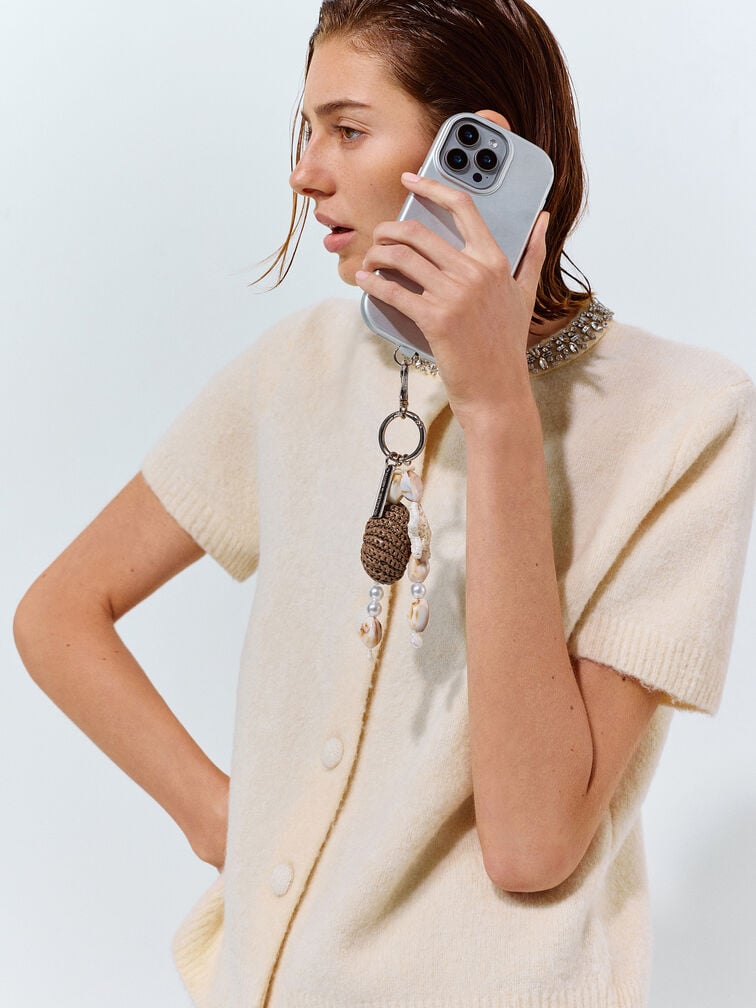 M&oacute;c kho&aacute; t&uacute;i x&aacute;ch Crochet Seashell-Starfish, Nhiều m&agrave;u, hi-res